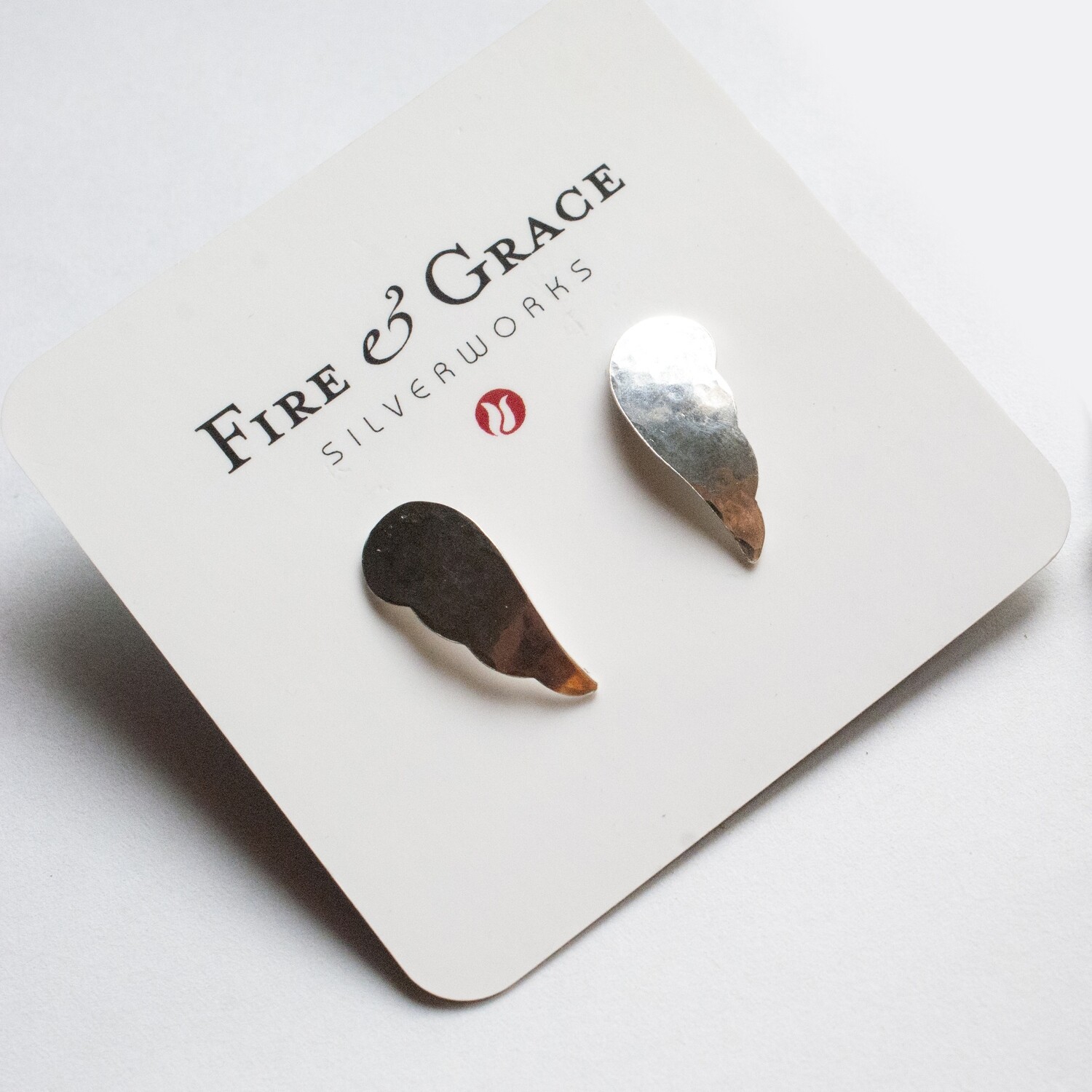 Hammered Wing Studs