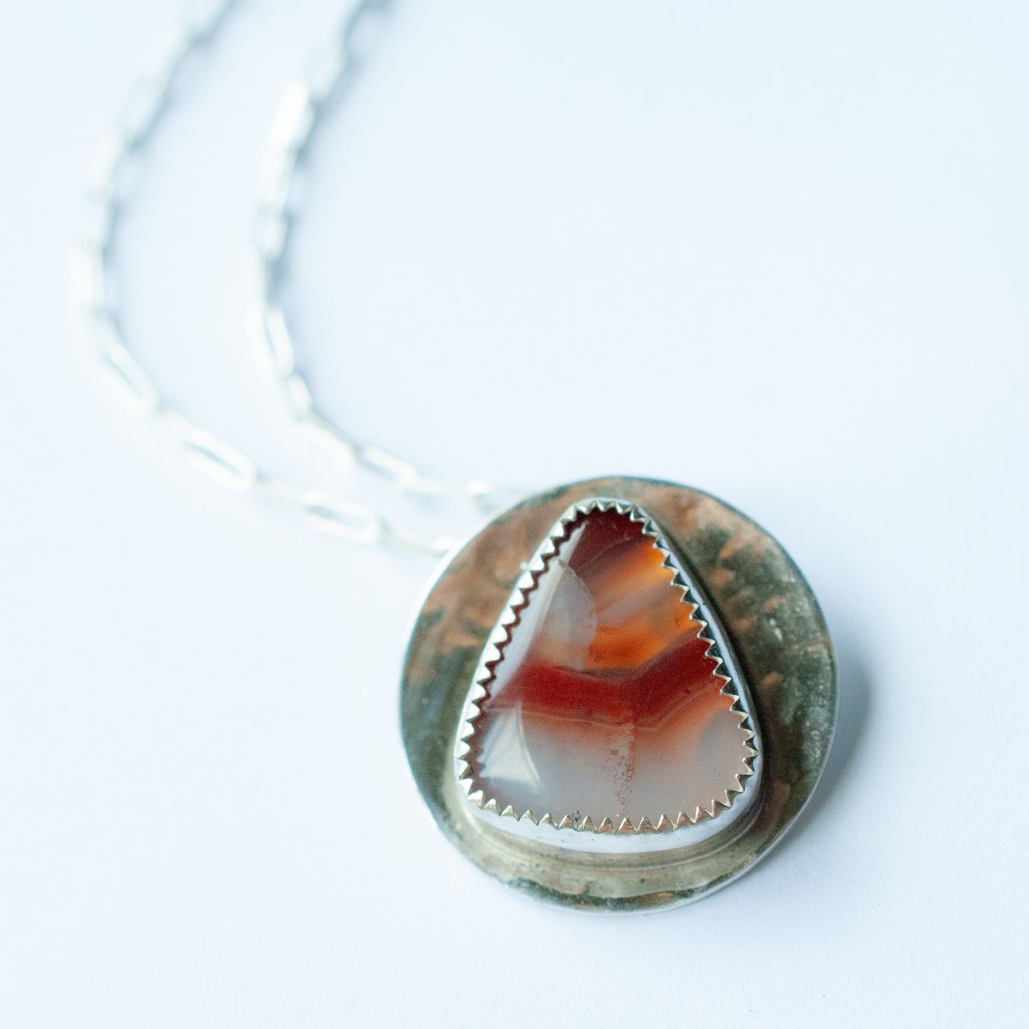 Botswana Triangle Agate pendant