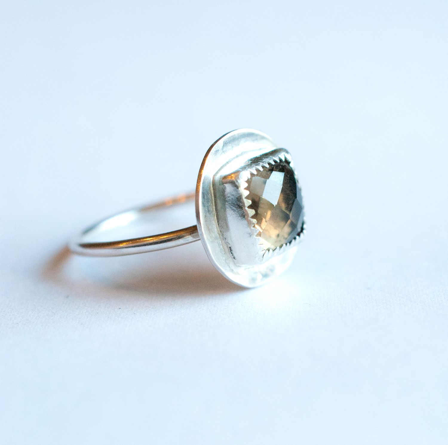 Smokey Quartz Glow ring