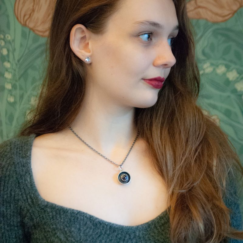 Garnet Bloom pendant