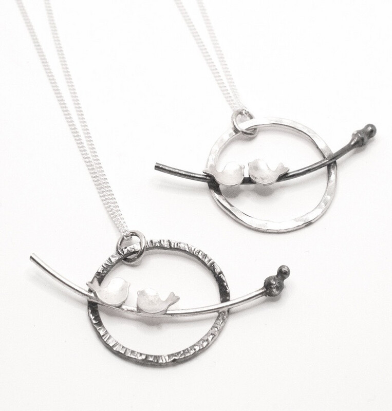 Bird &amp; Branch Pendant necklace