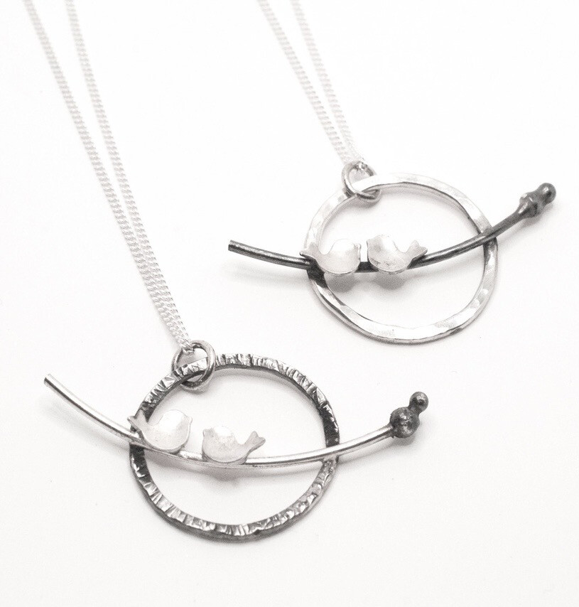 Bird &amp; Branch Pendant necklace