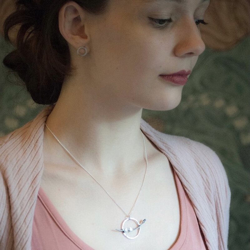 Bird &amp; Branch Pendant necklace