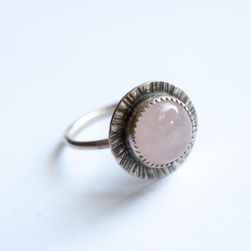 Rosequartz ring