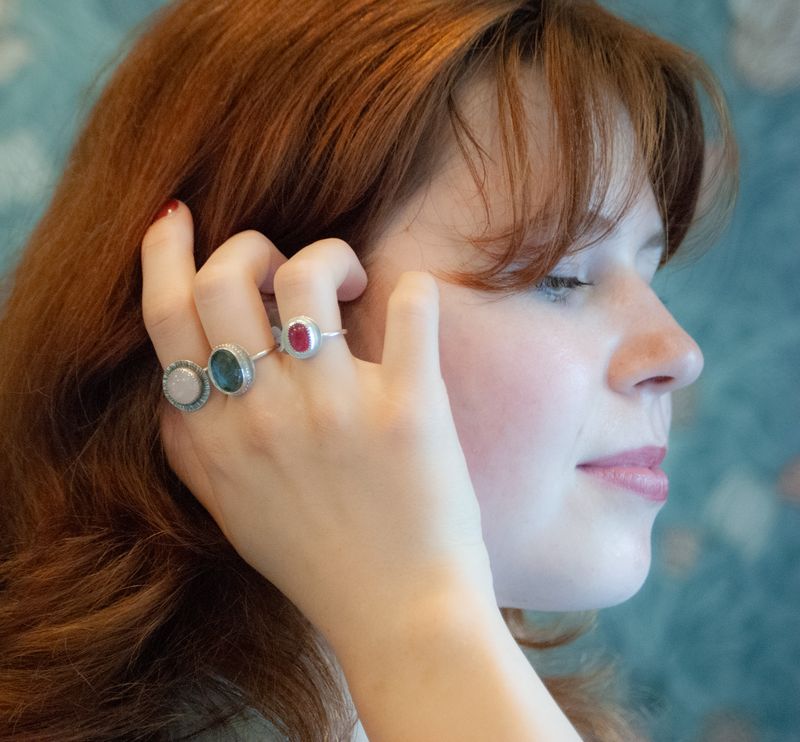Rosequartz ring