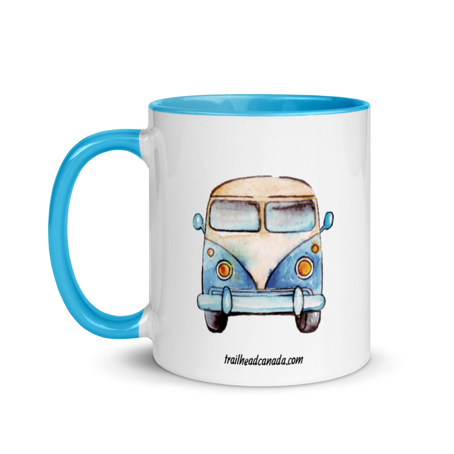 Blue Classic VW Camper bus - Mug