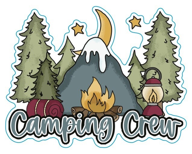Camping Crew Sticker