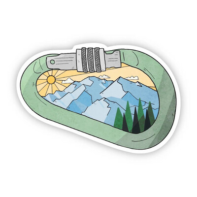 Climbing Carabiner Clip Sticker