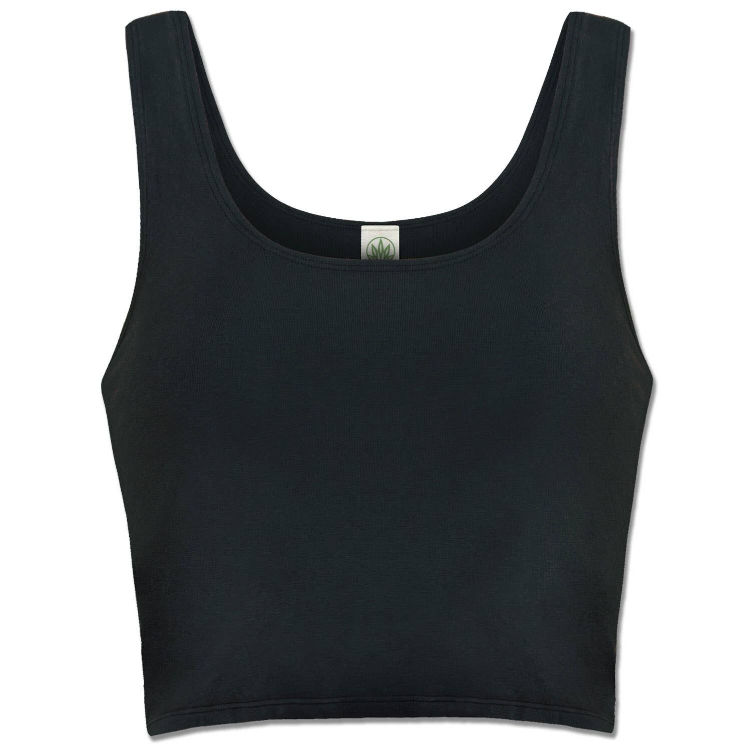 Organic Cotton Fitted Cropped Tank Top
