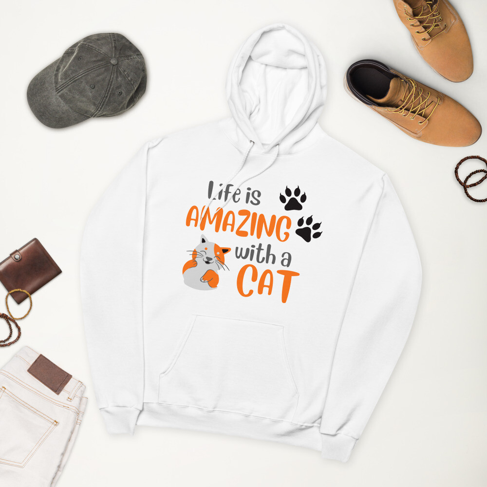 Life Is Amazing With A a Cat Hoodie