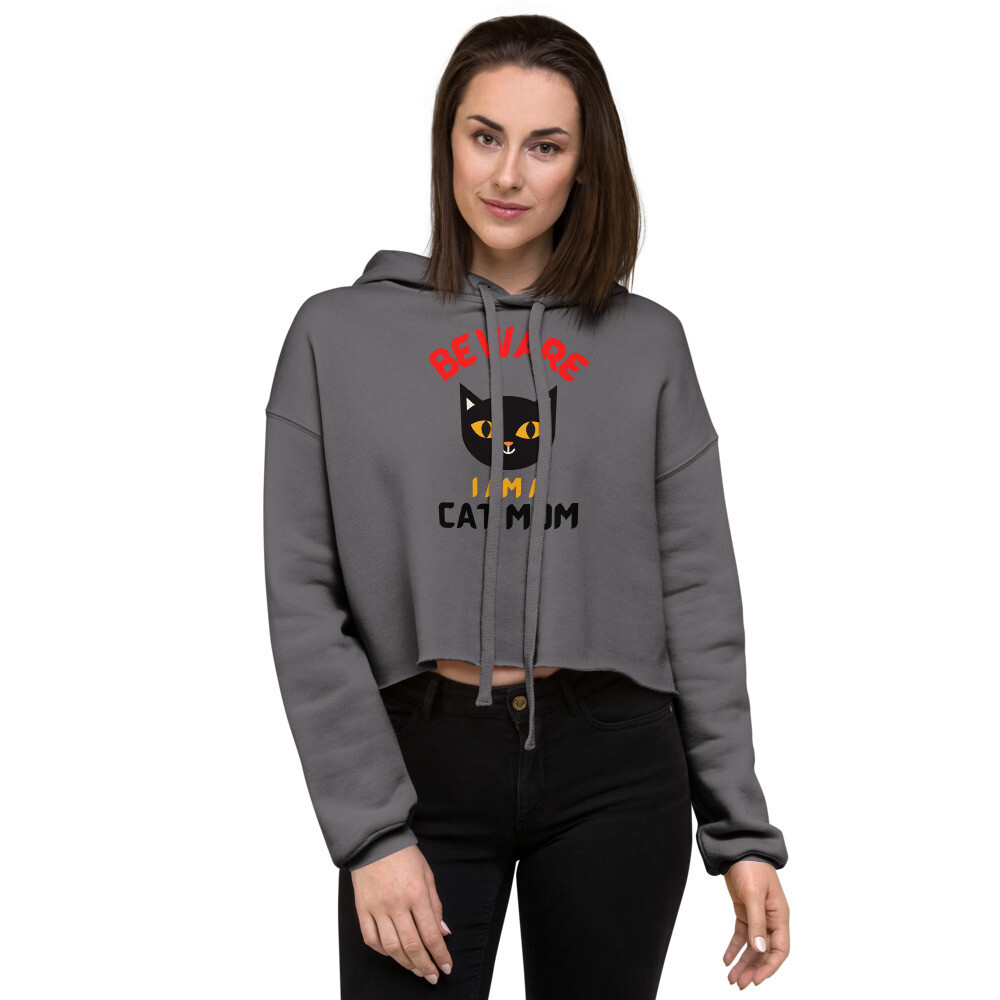 Beware I&#39;m A Cat Mom Hoodie