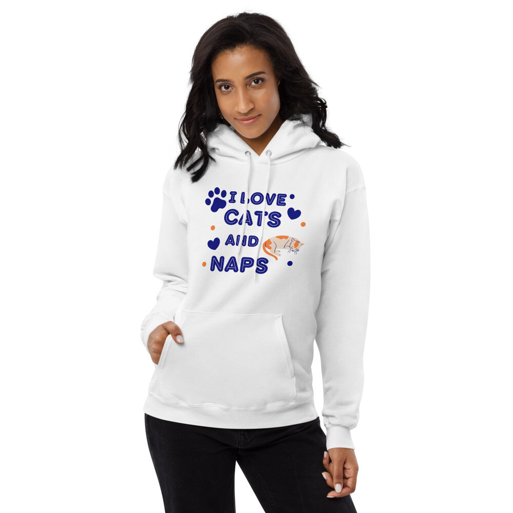 I Love Cats And Naps Hoodie