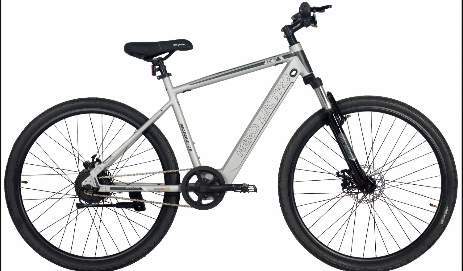 Hero Lectro C6-700 Electric E-bike (Single Speed with Twist throttle)