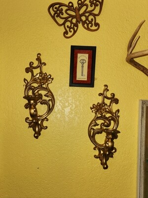 Syroco Candle Sconces