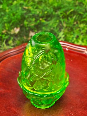Fenton Style Inverted Strawberry Fairy Lamps