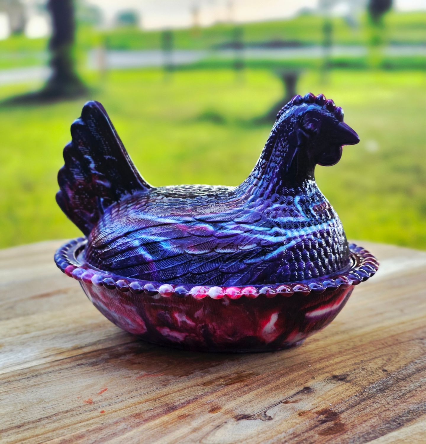 Purple "Slag Glass" HON