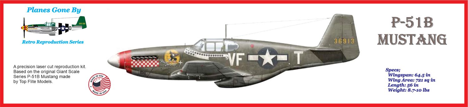 Reproduction Gold Edition P-51B Mustang