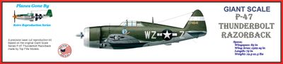 Reproduction Giant Scale P-47 Razorback