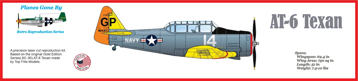 Reproduction Gold Edition AT-6 Texan (.60)
