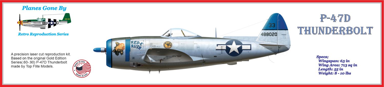 Reproduction Gold Edition   P-47D Thunderbolt (.60)