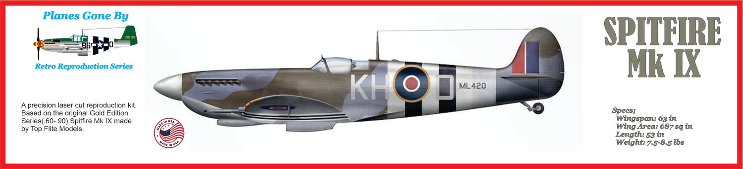 Reproduction Gold Edition Spitfire Mk IX (.60)