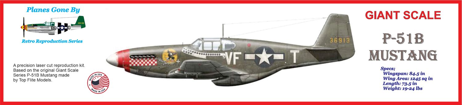 Reproduction Giant Scale P-51B Mustang