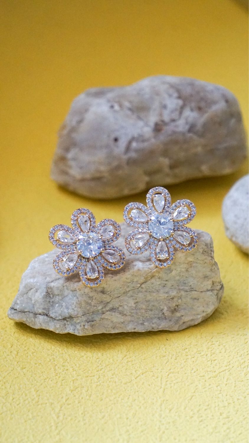 Flower In Clear Zircon