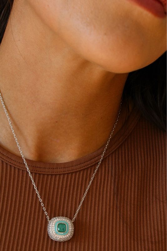 Lauren’s Necklace In White Rhodium