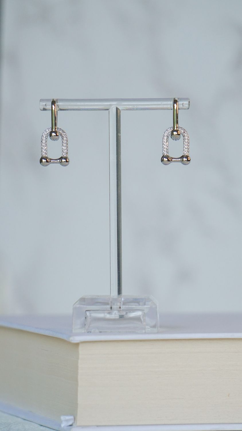 Mariana’s Earrings In White Rhodium