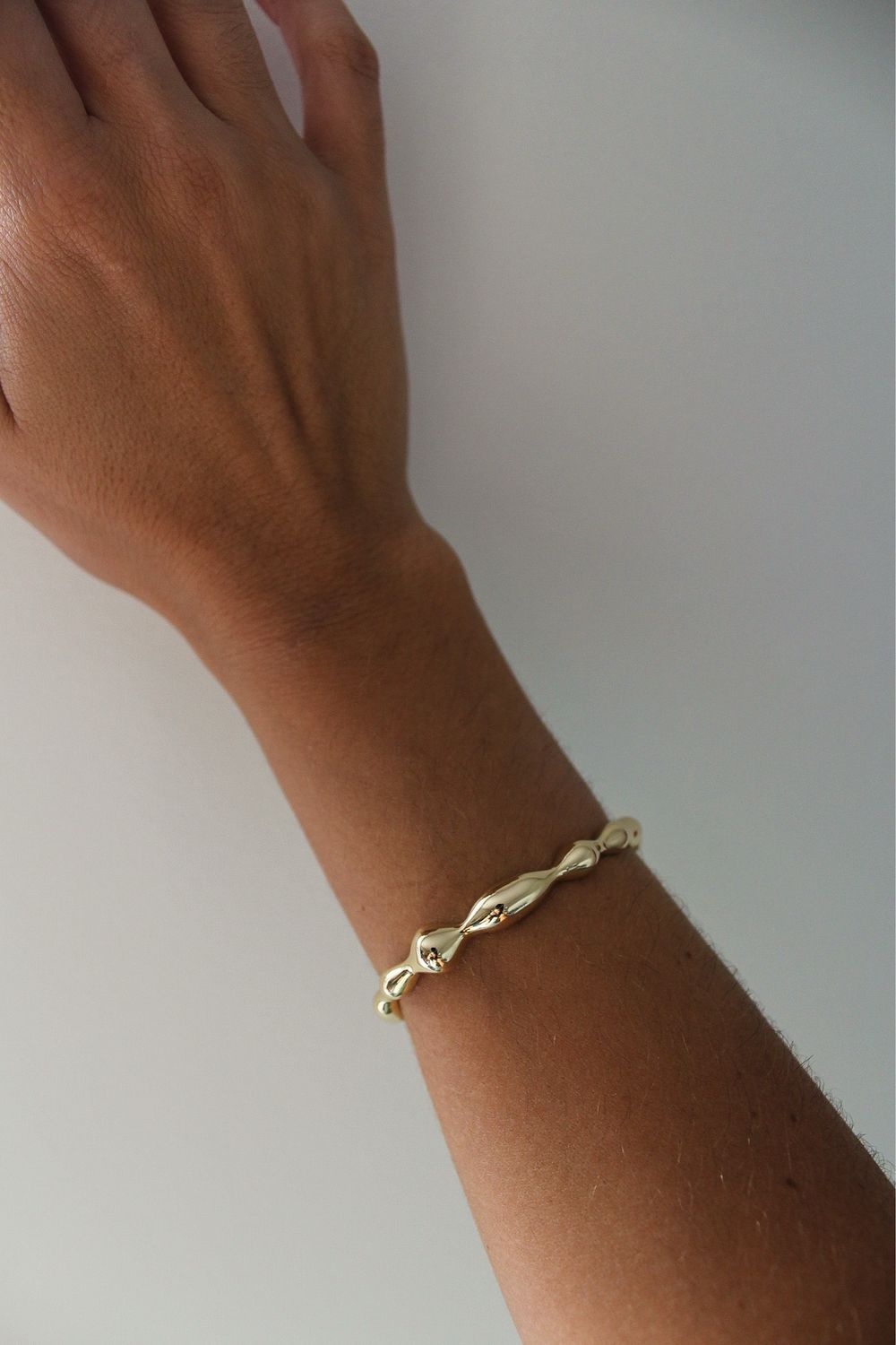 Organic Bracelet In Plated Gold 18k