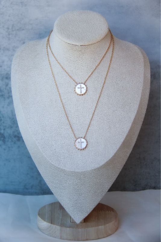 Scapular Necklace With Cross