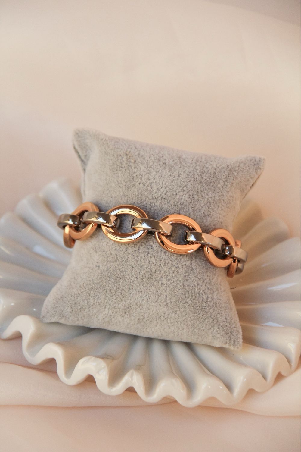 Mix Metals Magnet Clasp Bracelet