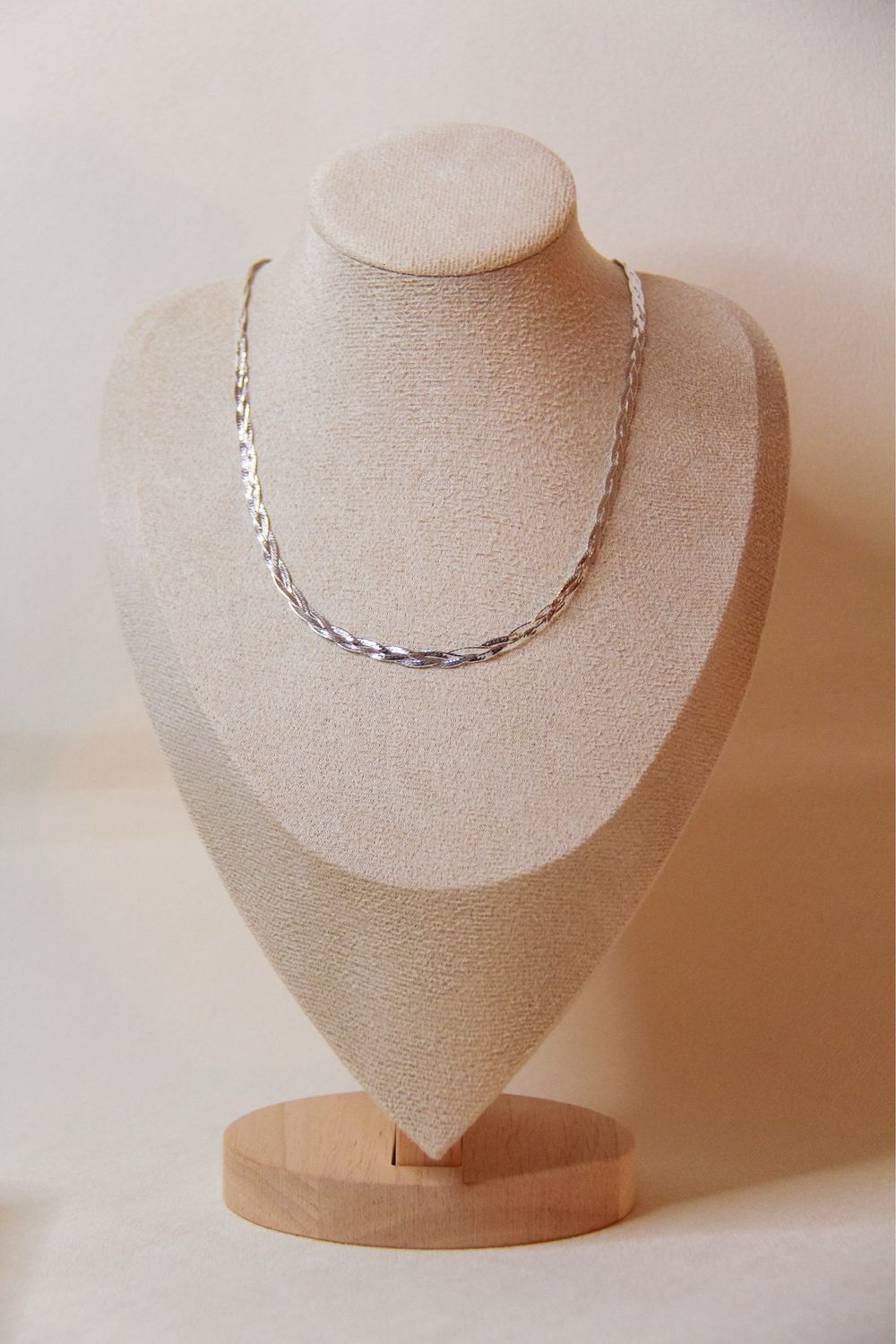 Twisted Necklace In Sterling Silver