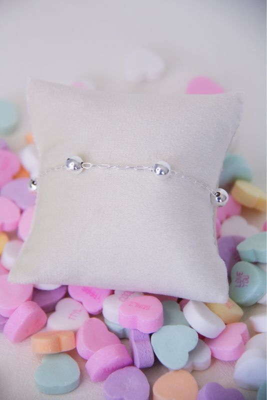 Delicate And Minimalist Bracelet In Sterling Silver