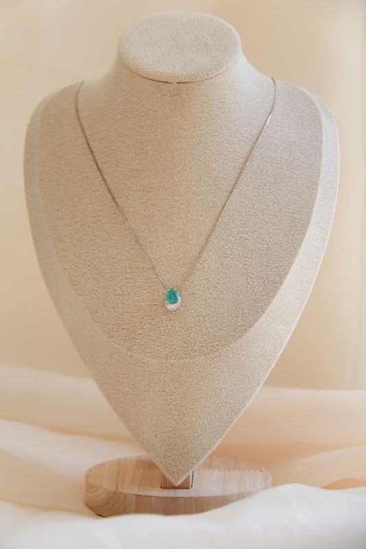 Single Tourmaline Pendant Necklace