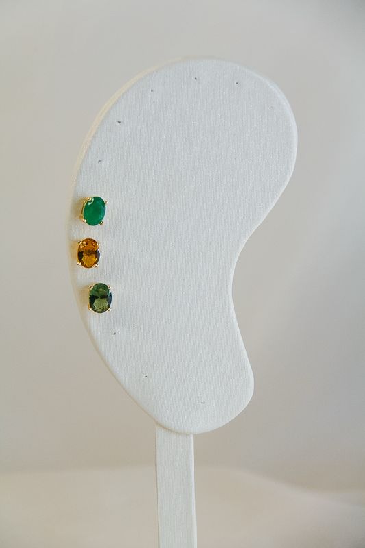 Triple Colorful Stud