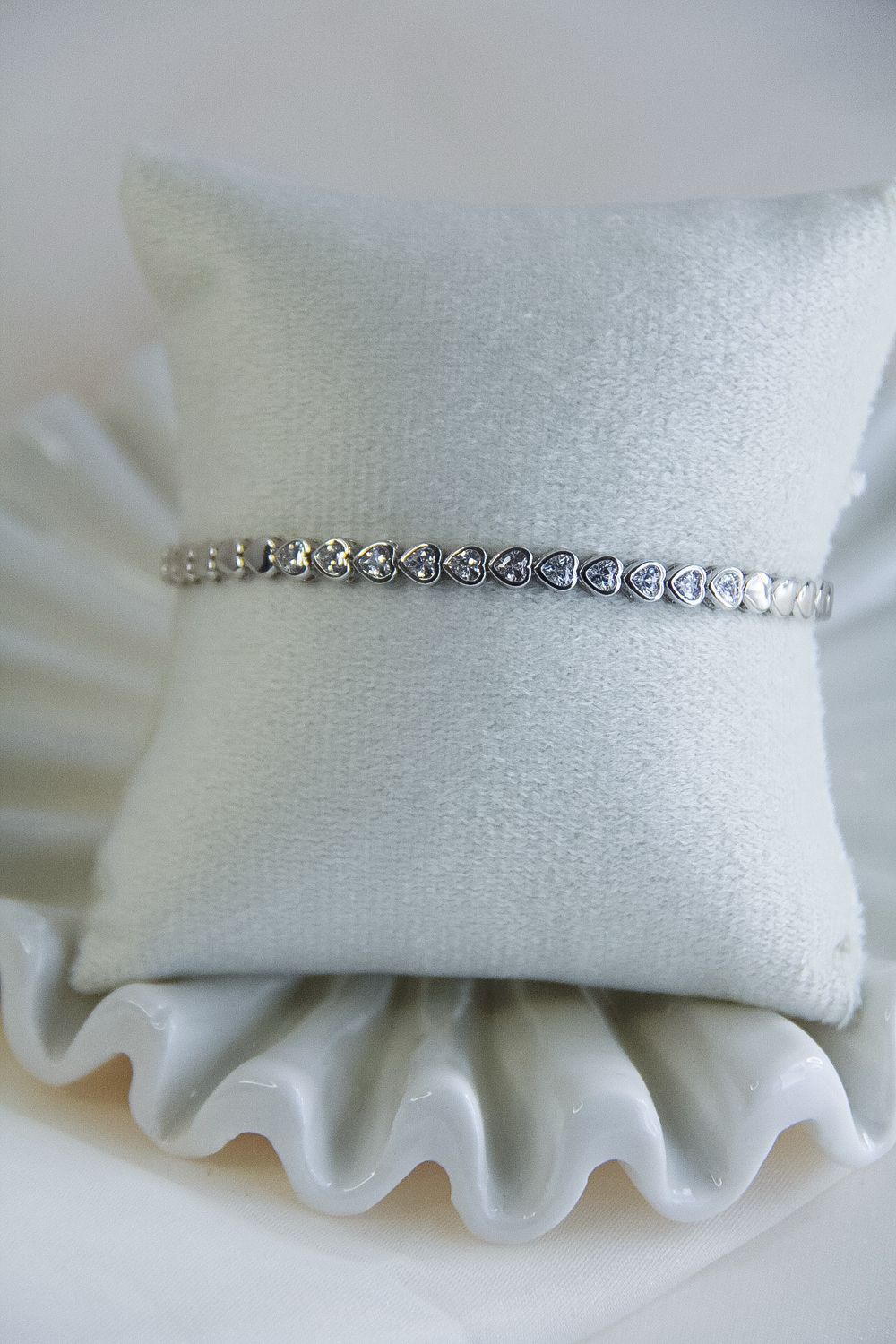 Clear Heart Bracelet