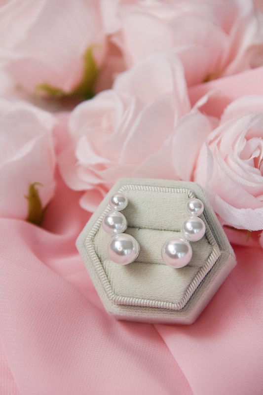 Triple Pearl Earrings