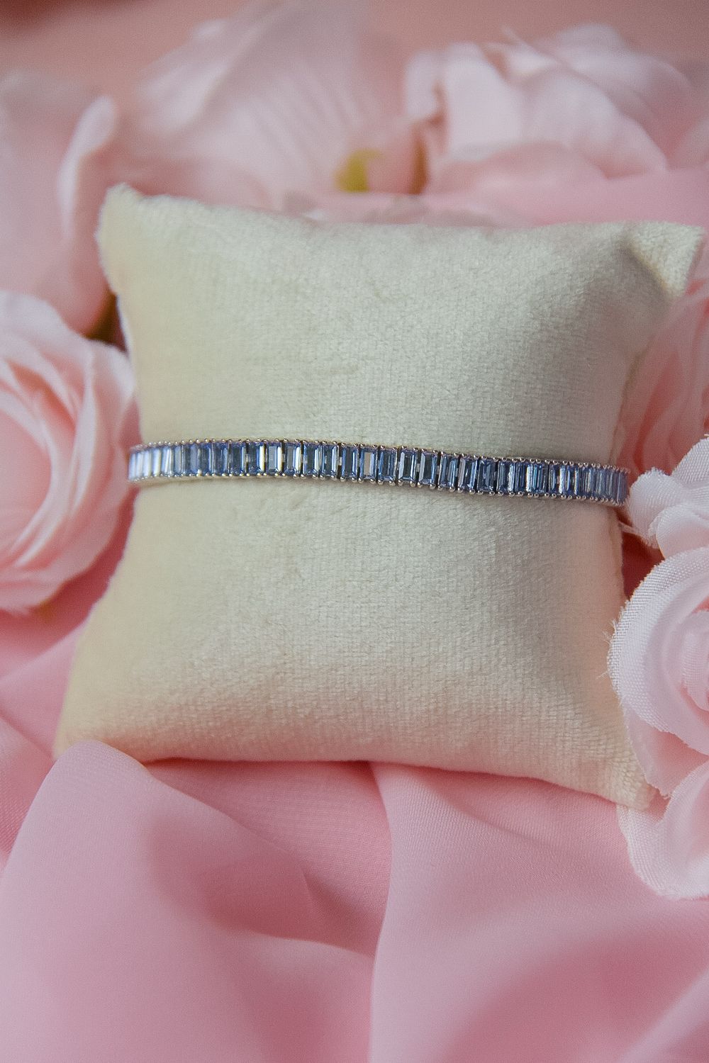 Light Blue Tennis Bracelet