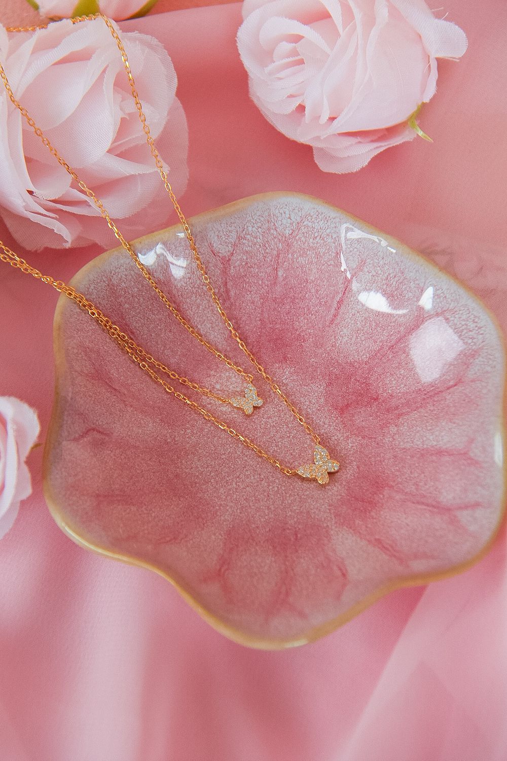 Dainty Double Necklace In Sterling Silver