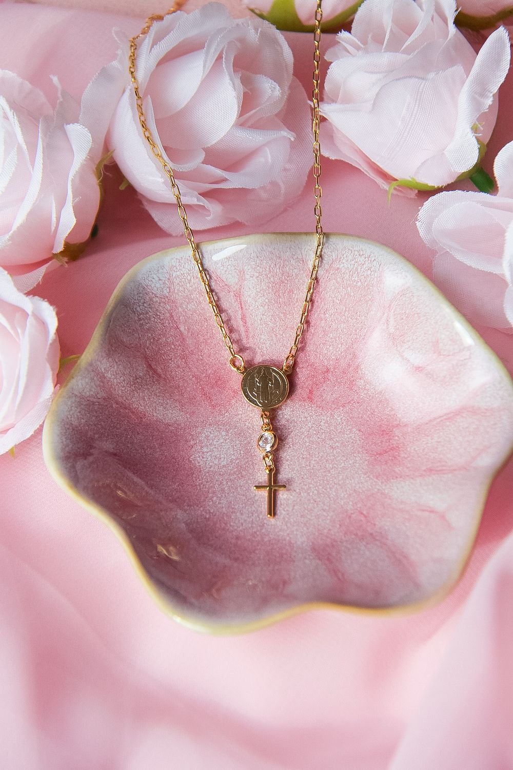 Saint Jude Medal In Plated Gold 18m