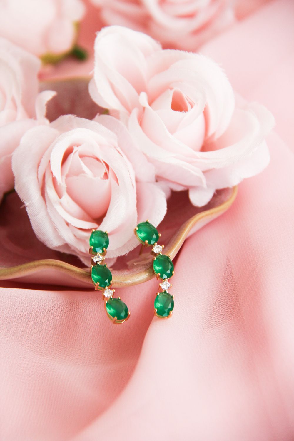 Emerald Earcuff Earrings