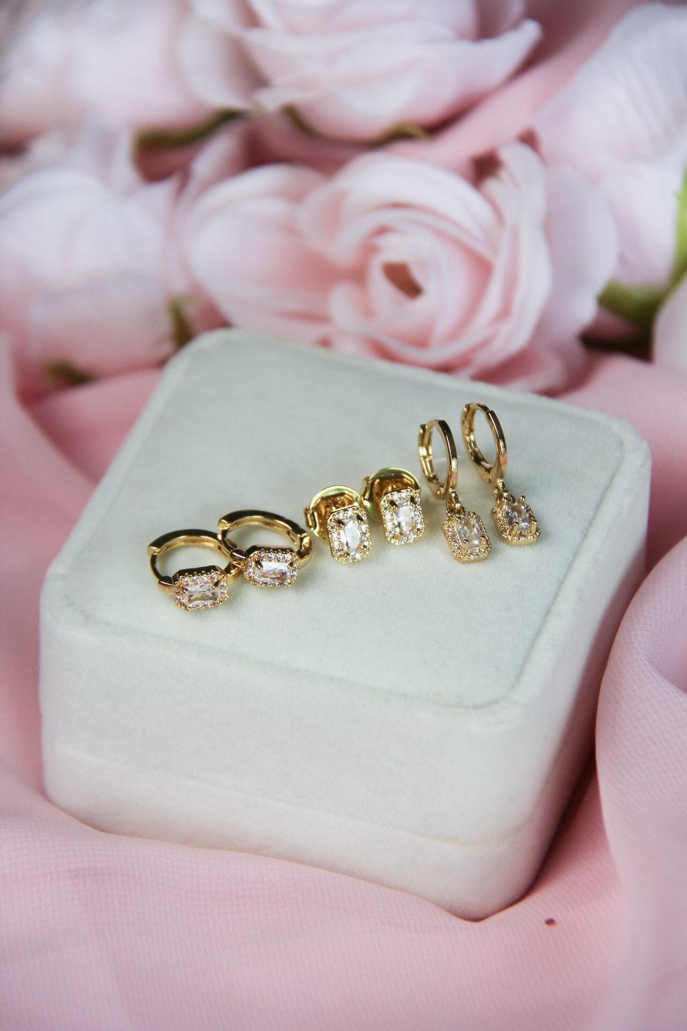Amber’s Triple Set In Plated Gold 18k