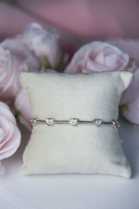 Heart Bangle bracelet