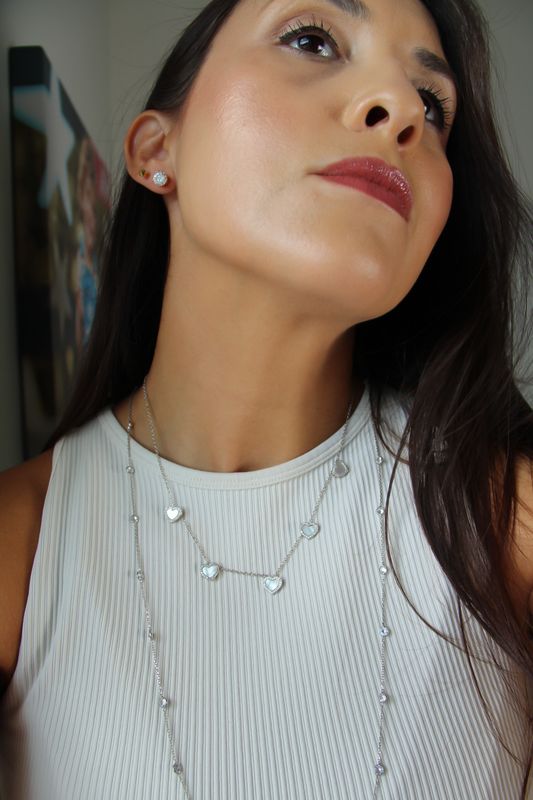 Mother Of Pearl Hear Necklace