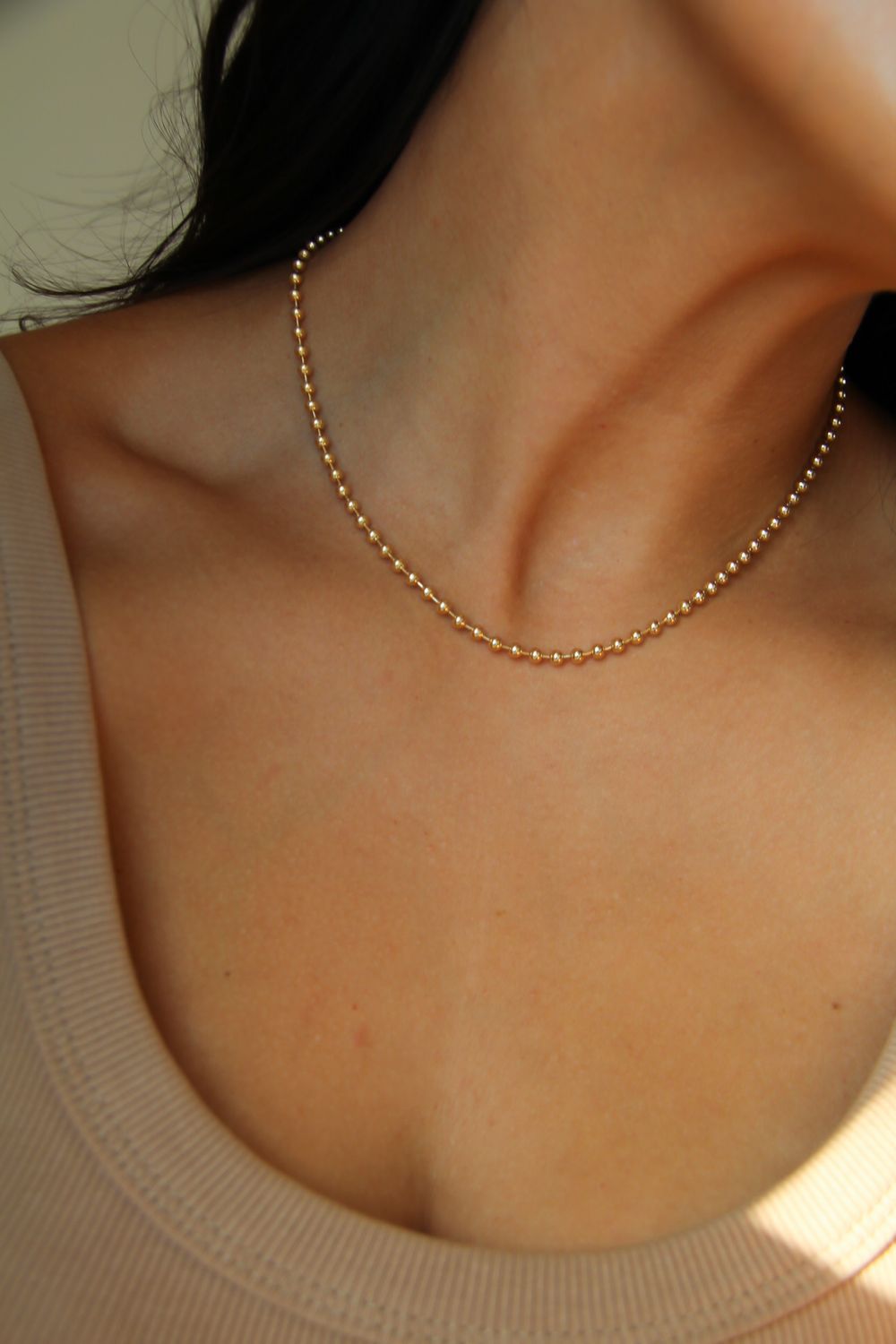 Anne’s Necklace In Plated Gold 18k