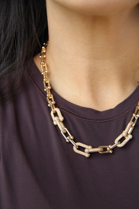 Cintia’s Necklace In Plated Gold 18k