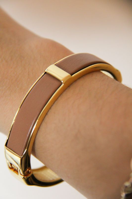 Genuine Leather Bracelet color mocha