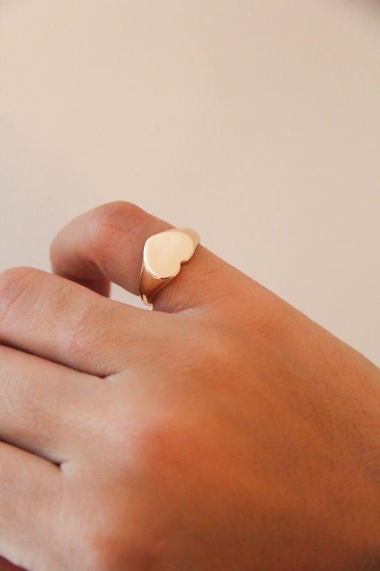 Pinky Heart Ring