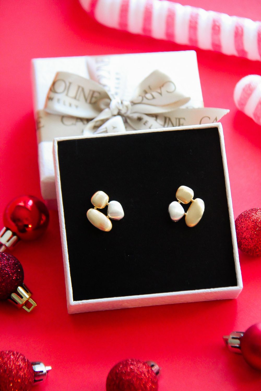 Triple Organic Shape Earrings